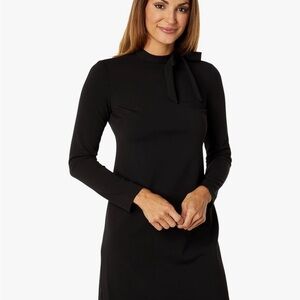 Calvin Klein Elegant Black Long Sleeve Dress